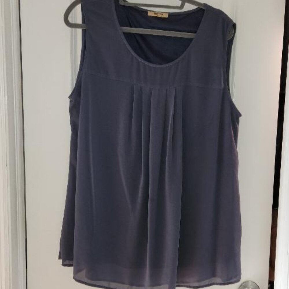 Timeson Women's sleeveless chiffon Tank top